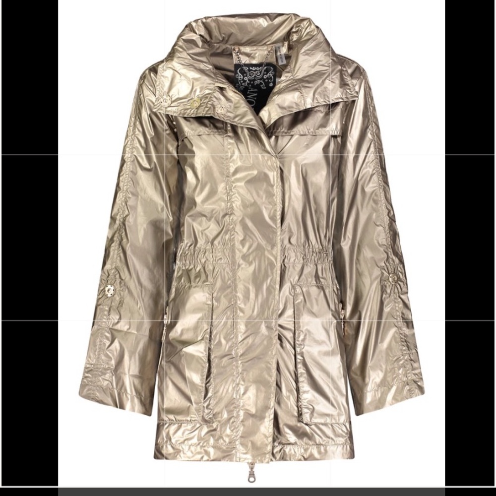 MODERN ANORAK METALLIC GOLD JACKET